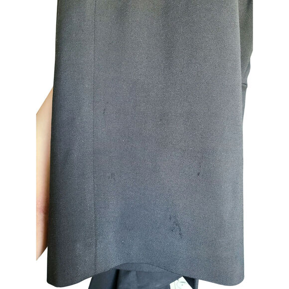 DSQUARED2 Little Black Sheath Dress Wool Blend 3/4 Sleeve Size 42 US 6 - Picture 8 of 9